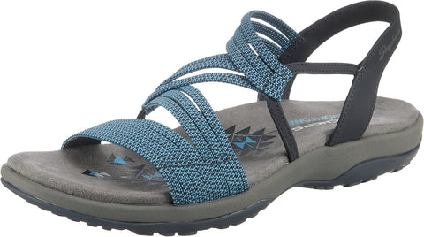 Skechers Women's Reggae Slim-Skech Appeal Sandal, Navy, 11 M US