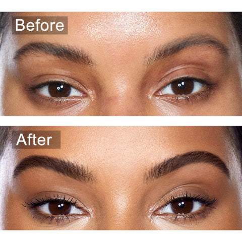 Apooliy Waterproof Eyebrow Gel Brow Pomade Set 2 in 1,Long-Lasting Eyebrow Wax,Filling & Shaping Tinted Brow Creates Natural Brows Dark Brown