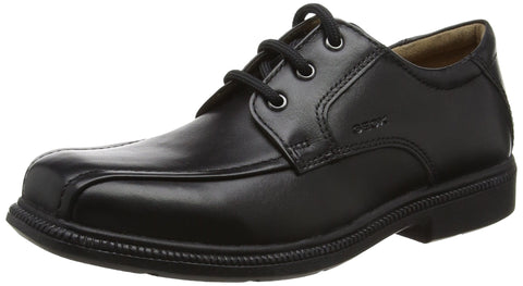 Geox Boy's Federico 3 School Uniform Shoe, Black, 39 M EU Big Kid (6 US)