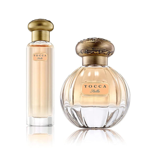 Tocca Eau de Parfum Set for Women, Stella (20ml + 50ml) - Fresh Floral, Blood Orange, Freesia, Spicy Lily - Hand-Finished Bottle