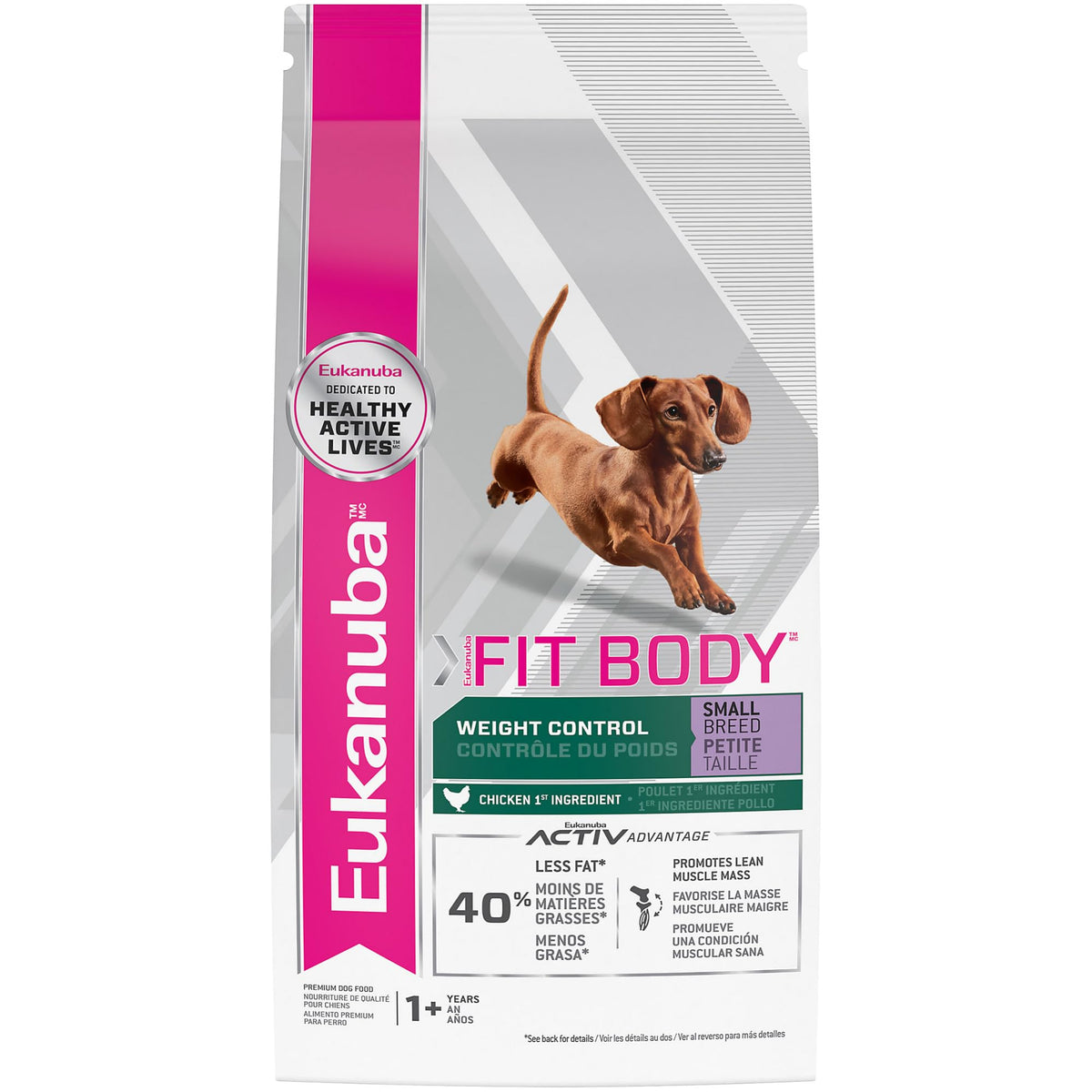 Eukanuba Fit Body Weight Control Small Breed Dry Dog Food, 4 lb. Bag