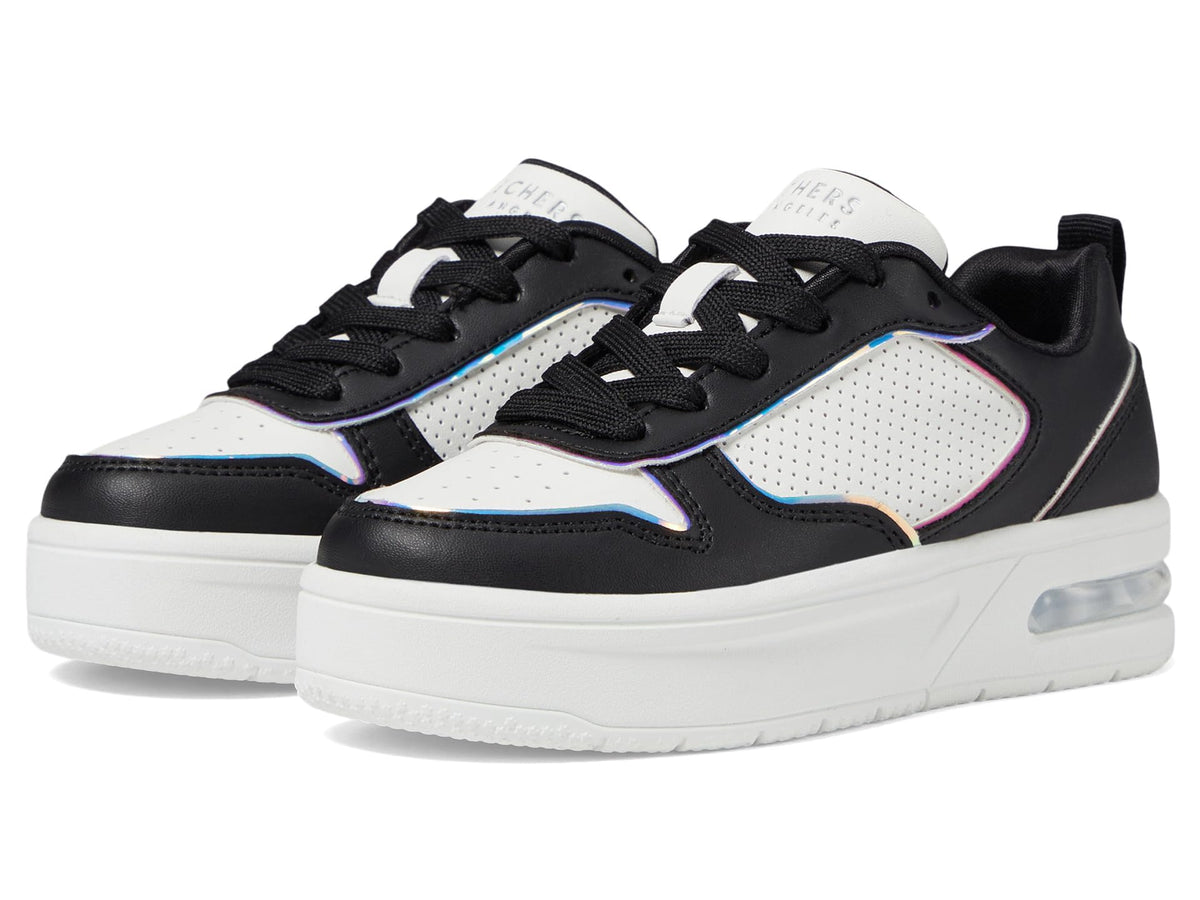 Skechers Court HI-AIR Sneaker, Black, 5 US Unisex Big Kid