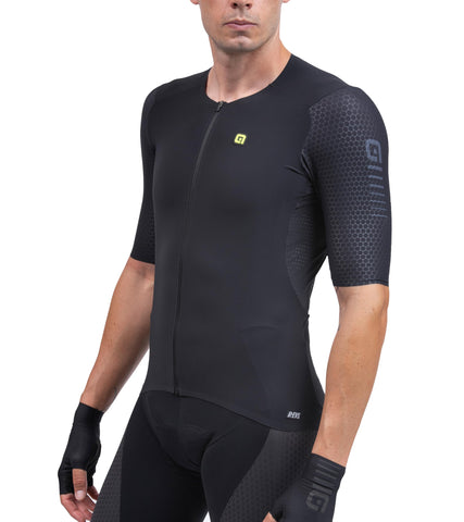 Alé Cycling Men's R-EV1 Race Special Short Sleeve Jersey, Black, L
