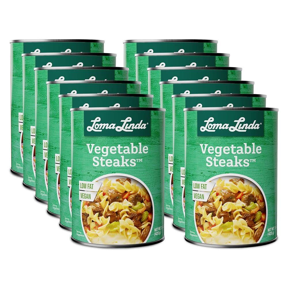 Loma Linda - Plant-Based Meats (Vegetable Steaks (20 oz.), 12 Pack)