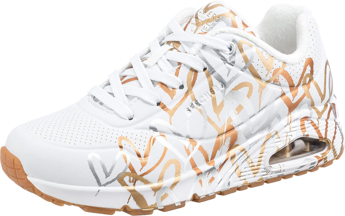 Skechers Street Uno Goldcrown Womens Sneaker 9 BM US WhiteGold