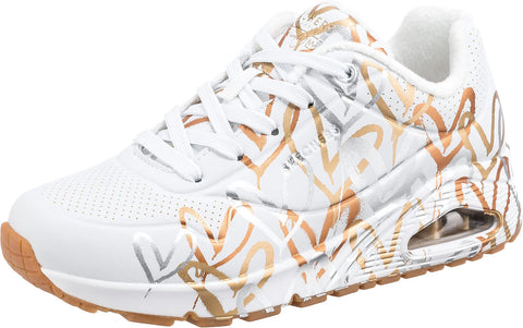 Skechers Street Uno Goldcrown Womens Sneaker 9 BM US WhiteGold