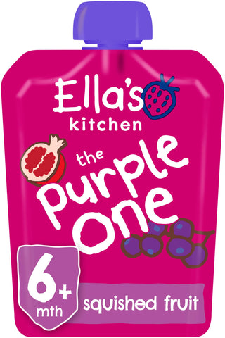 Ella's Kitchen The Purple One Organic Smoothie Fruits, 90g (Pack of 12)