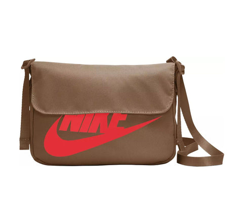 Nike Sportswear Futura Revel 365 Crossbody Bag (One Size, Dark Driftwood/Crimson)