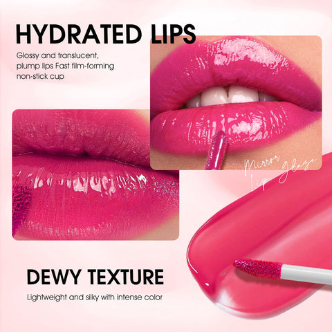 12 Colors Tinted Lip Gloss Set, 2024 Hydrating Moisturizing liquid Lipsticks Set Not Fade Waterproof Glow Oil Rich Colors Full Lips Gloss For Women Girls