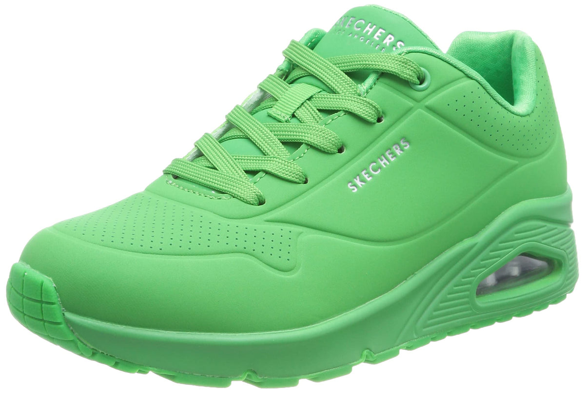 Skechers womens Uno - Stand on Air Sneaker, Grn, 8.5 US