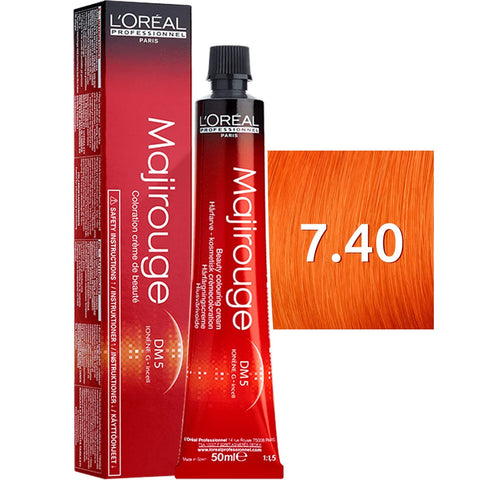 L'orÃ©al Paris Majirouge 7-40 Intensive Mittelblond Kupfer Rubilane 50 ml