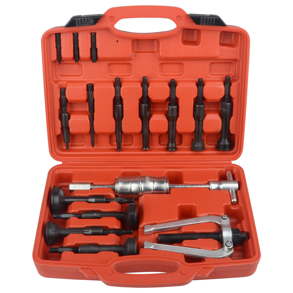 DAYUAN Blind Hole Collet Bearing Puller Set,16 pcs Inner Bearing Race and Seal Extractor Kit Slide Hammer Pilot Insert Bearing Removal Tool