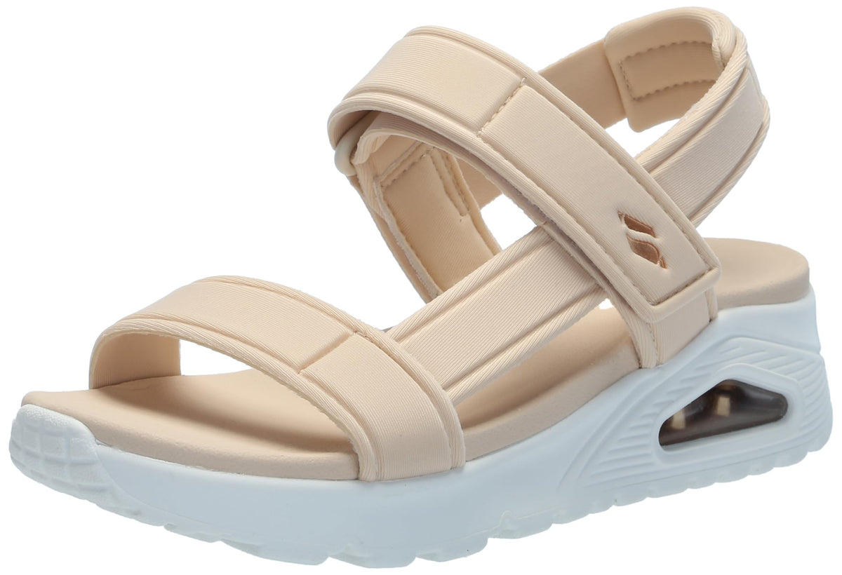 Skechers Women's UNO-Summer STAND2 Sport Sandal, Natural, 9