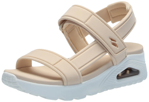 Skechers Women's UNO-Summer STAND2 Sport Sandal, Natural, 9