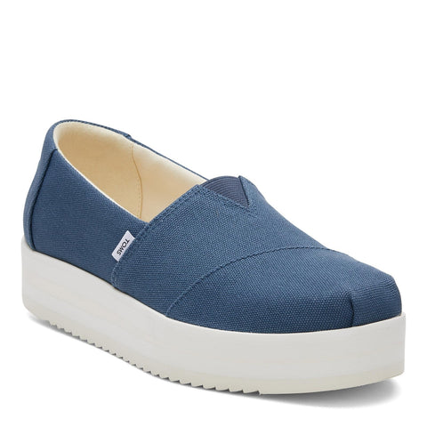 TOMS Women's Alpargata Midform Loafer Flat, Majolica Blue, 6