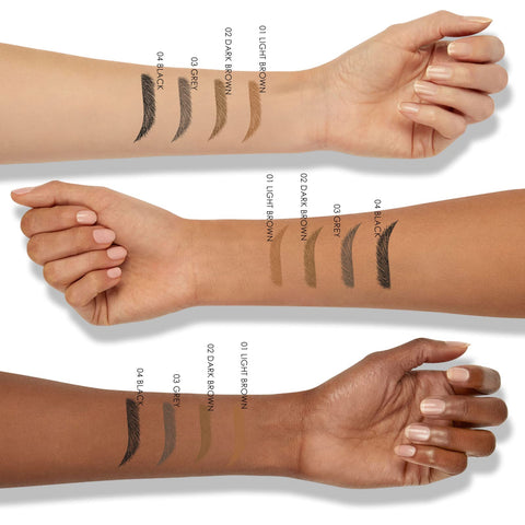 FREEORR Eyebrow Pen, Eyebrow Micro-Fork Tip Pencil 24HR Long-lasting Waterproof Brows Pencil, Tattoo Eye Brow Pencils for Women, Microblade Eyebrow Pen Eye Brows-02 Dark Brown