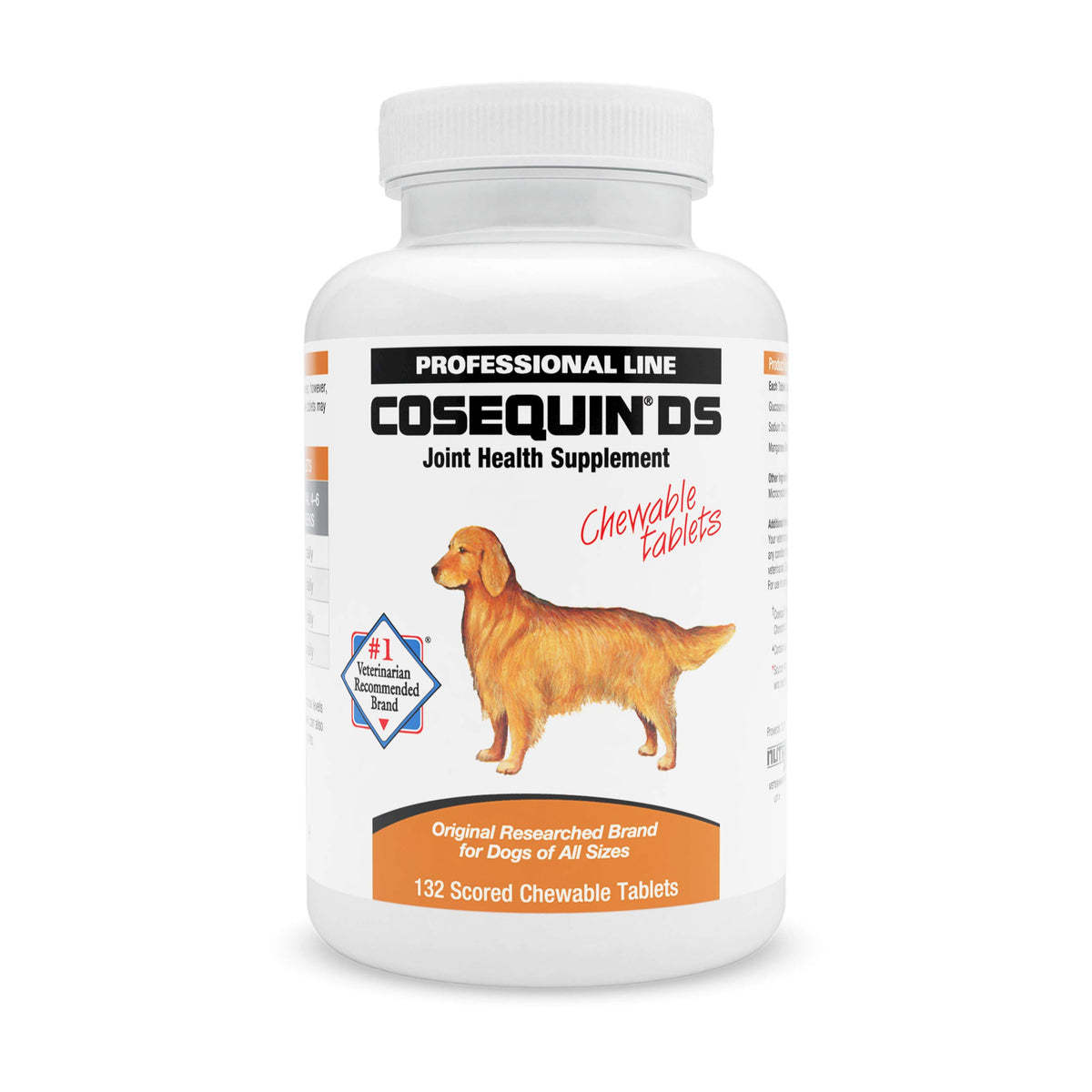 Nutramax Cosequin DS Joint Health Supplement for Dogs - With Glucosamine and Chondroitin, 132 Chewable Tablets