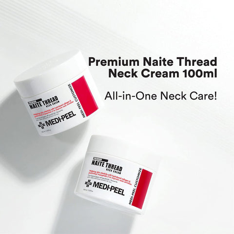 MEDI-PEEL Naite Thread Neck Cream Anti-Ageing Anti-Wrinkle Neck & DÃƒÆ’Ã†â€™Ãƒâ€ Ã¢â‚¬â„¢ÃƒÆ’Ã¢â‚¬Å¡Ãƒâ€šÃ‚Â©colletÃƒÆ’Ã†â€™Ãƒâ€ Ã¢â‚¬â„¢ÃƒÆ’Ã¢â‚¬Å¡Ãƒâ€šÃ‚Â© Cream, Neck Care, Reduces Wrinkles, Gives Skin Elasticity