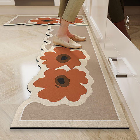 Enigmaire Kitchen Floor Mats,Waterproof Standing Mats,Cushioned Anti-Fatigue Floor Mat,Washable Kitchen Floor Rug,Kitchen Runner Rug,Non-slip,Oil Resistant,Stain Resistant,For Sink,Kitchen,Hallway