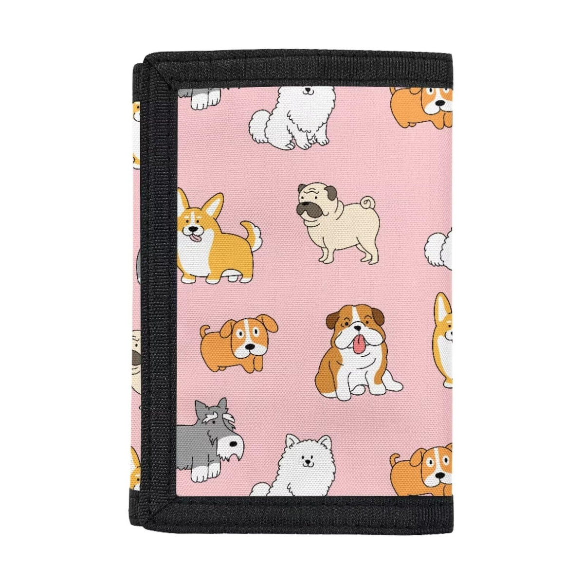 Dolyues Puppy Girls Wallets for Kids 9-12, Cute Dog Coin Holder, Teens Girls Money Organizer Moneybag for Toddler, Pink