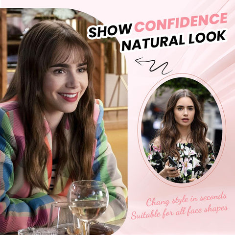 Lasunork Clip in Fringe Clip in Hair Extension Clip in Hair Extensions Real Human Hair 100% Human Hair Extensions Clip in Fringe Clip in Bangs 360ÃƒÆ’Ã†â€™ÃƒÂ¢Ã¢â€šÂ¬Ã…Â¡ÃƒÆ’Ã¢â‚¬Å¡Ãƒâ€šÃ‚Â°Cover Bangs For Daily Wear (Dark Brown)