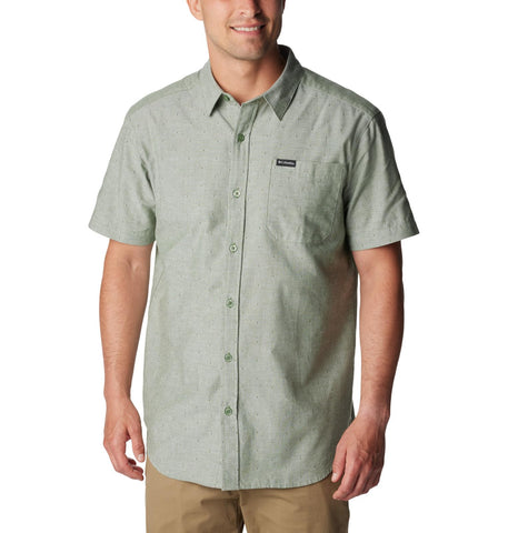 Columbia Men's Rapid Rivers Novelty Short Sleeve, Canteen Spaced Diamond, XX-Large