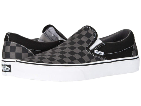 Vans U Classic Slip-On, Unisex-Adult Trainers, Nero Peltro Scacchiera, 6 UK