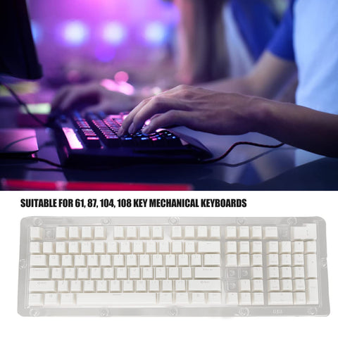 Pbt Keycaps Double Keyboards Transparent Mechanical Two Color Keycap Double Layered Pudding Keycaps Lila Gaming Keyboards (#2)