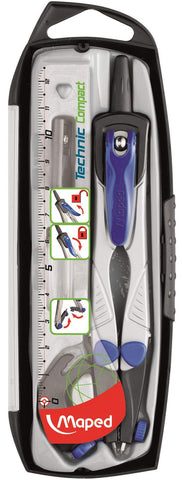 Maped Technic Compact Compass Case (4 Pieces)