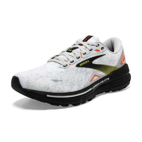 Brooks MenÃ¢â‚¬â„¢s Adrenaline GTS 23 Supportive Running Shoe - Oyster/Black/Red Orange - 13 Medium