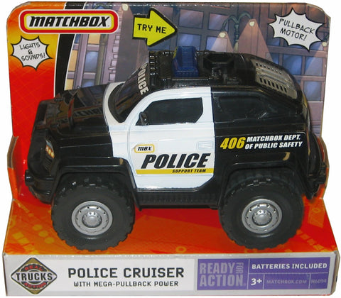 Matchbox Police Cruiser with Mega-Pullback Power