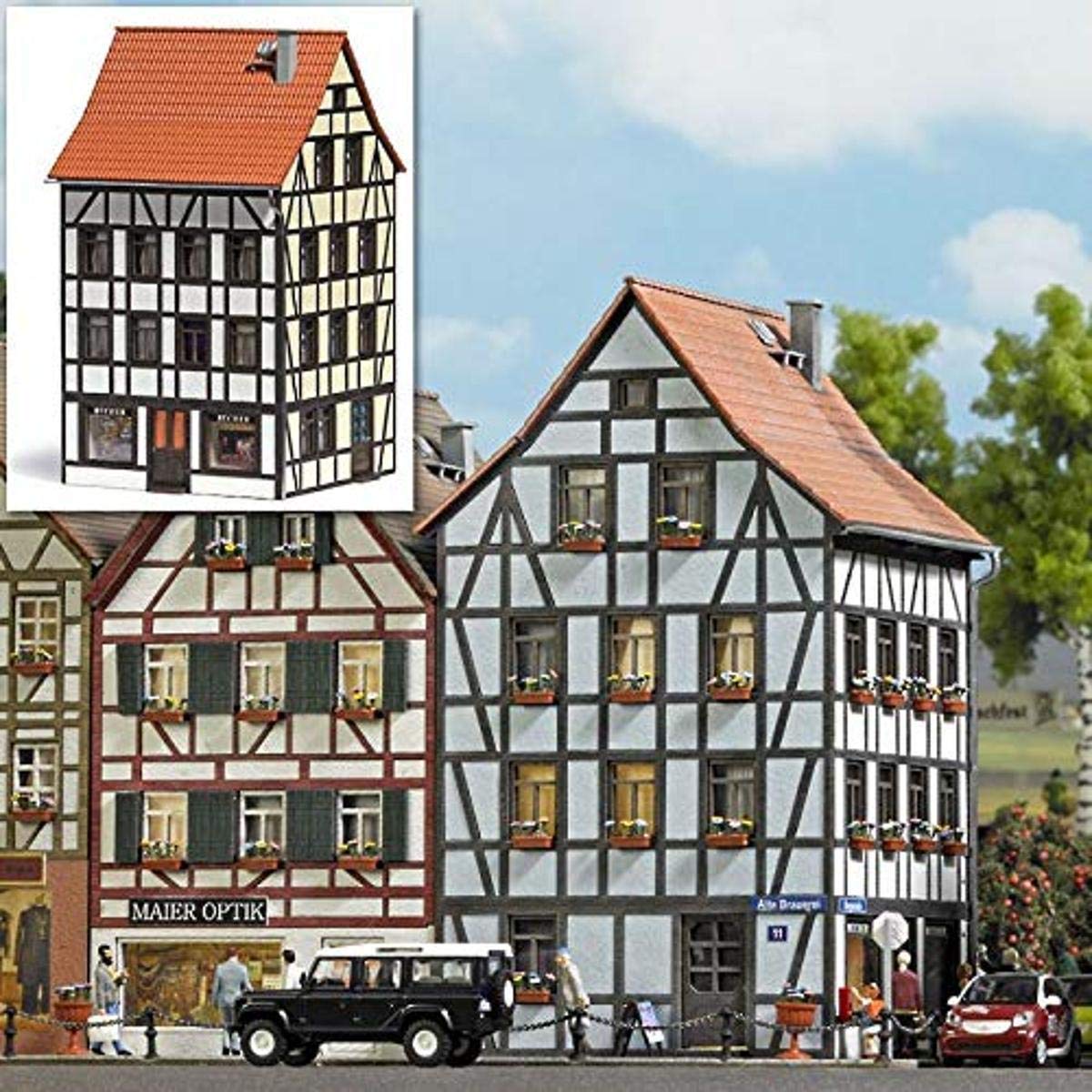 Busch 1536 Old Town Angular Building HO Structure Scale Model Structure