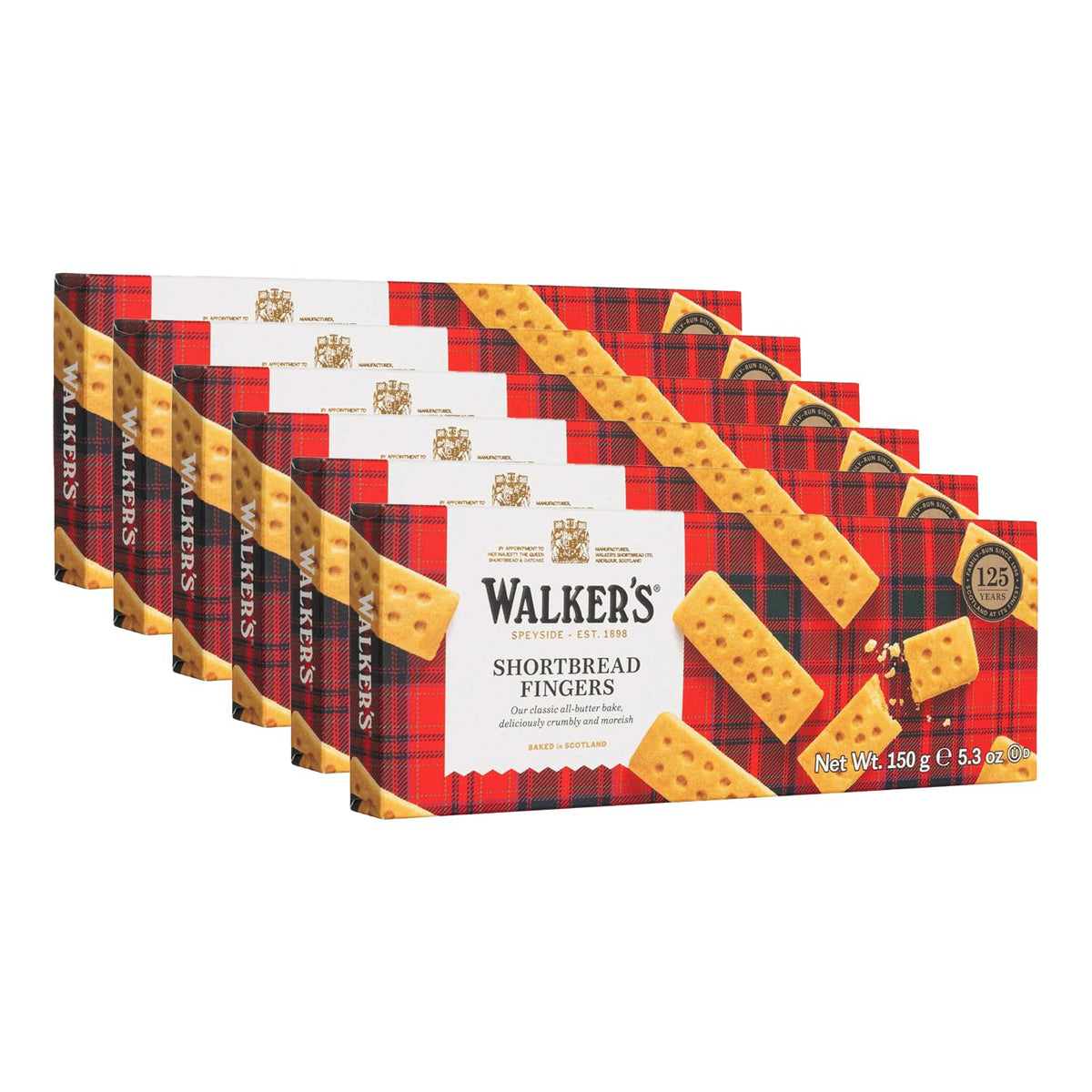 WalkerÃƒÆ’Ã†â€™Ãƒâ€šÃ‚Â¢ÃƒÆ’Ã‚Â¢ÃƒÂ¢Ã¢â€šÂ¬Ã…Â¡Ãƒâ€šÃ‚Â¬ÃƒÆ’Ã‚Â¢ÃƒÂ¢Ã¢â€šÂ¬Ã…Â¾Ãƒâ€šÃ‚Â¢s Pure Butter Shortbread Fingers - 8-Count Box (Pack of 6) - Authentic Shortbread Cookies from Scotland