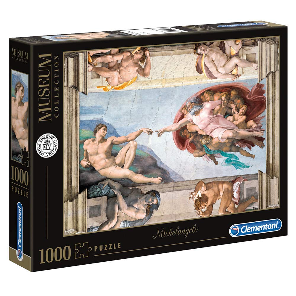 Clementoni - 39496 - Vatican Puzzle Michelangelo: The Creation of Man-1000 Pieces, ages 10 years plus