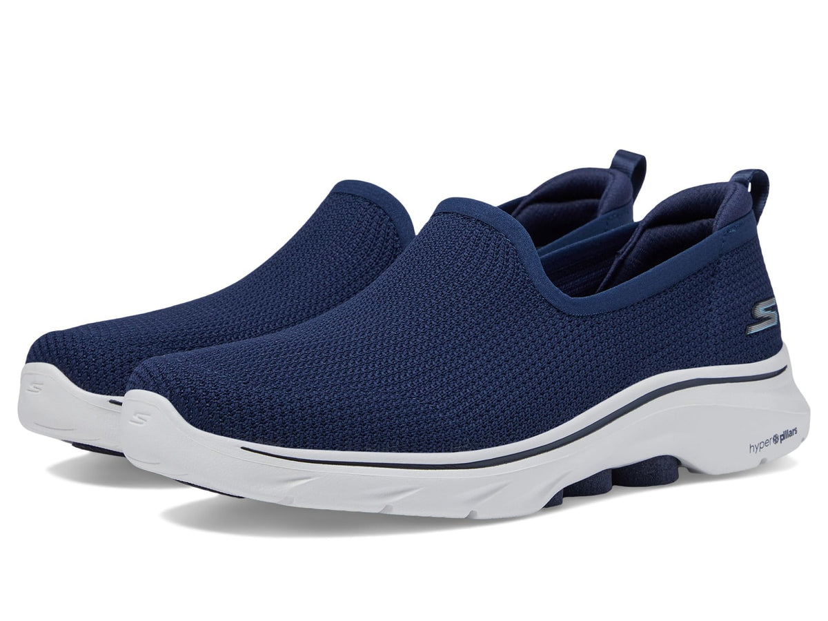 Skechers Women's Go 7-Ivy Casual Slip On Walking Sneaker, Navy/White, 6.5