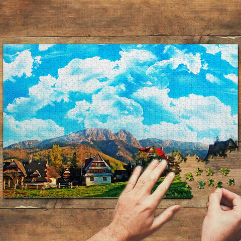 Poland Jigsaw Puzzle 1000 Piece Poland Zakopane Puzzle Travel Souvenir Wooden