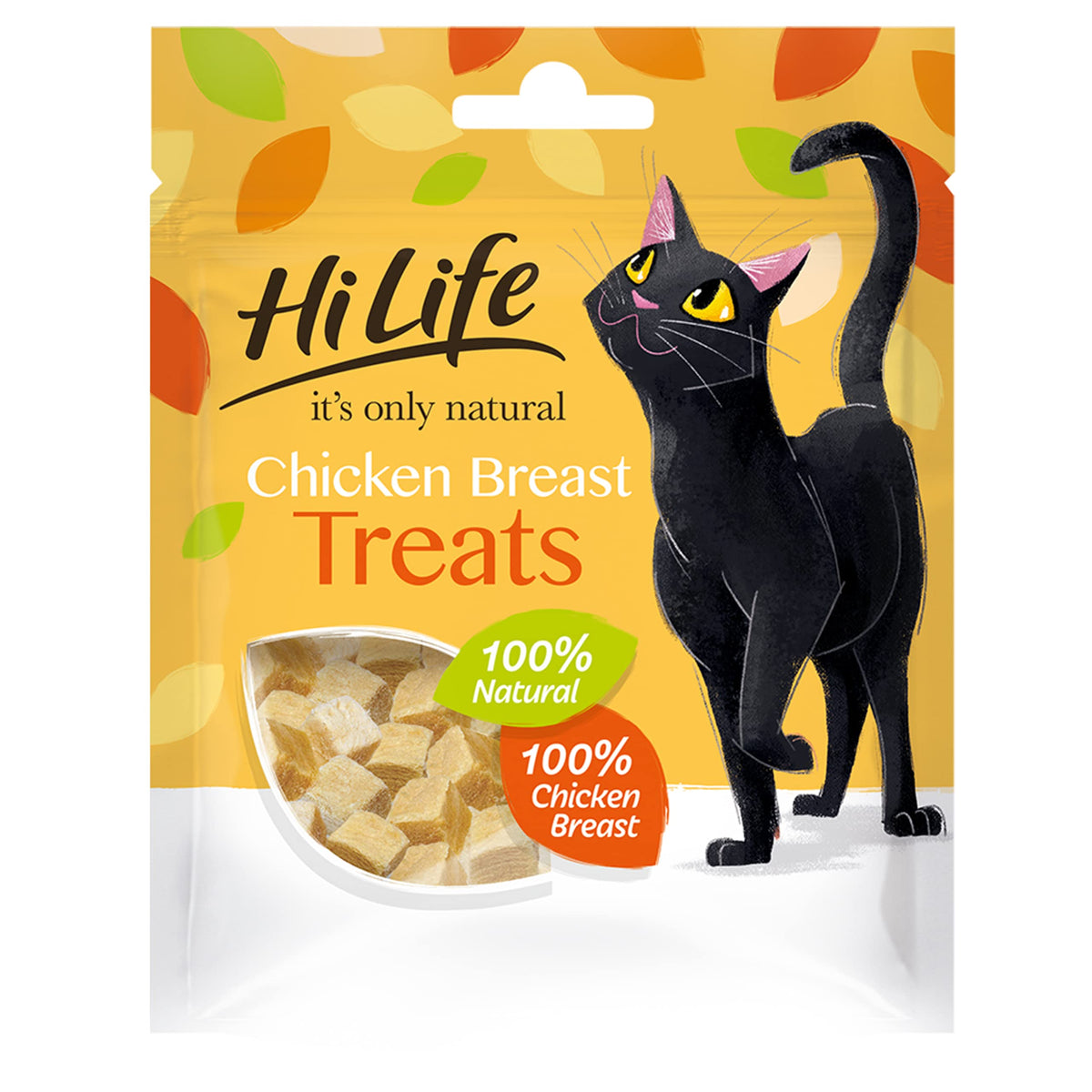 HILIFE,Chicken Treats its only natural Cat Treats - 100% Chicken Breast, 100% Natural Grain Free, 12 Bags x 10g