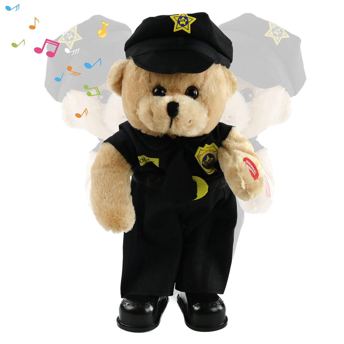 Houwsbaby 14ÃƒÆ’Ã‚Â¢ÃƒÂ¢Ã¢â‚¬Å¡Ã‚Â¬Ãƒâ€¹Ã…â€œÃƒÆ’Ã‚Â¢ÃƒÂ¢Ã¢â‚¬Å¡Ã‚Â¬ÃƒÂ¢Ã¢â‚¬Å¾Ã‚Â¢ Electronic Dancing Singing Police Teddy Bear Stuffed Animal Dancing Music Waving Interactive Plush Toy Gifts for Kids Boys Girls Babies Valentine's Day Birthday