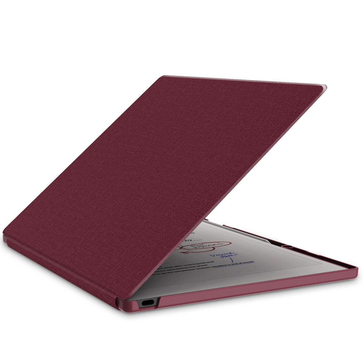E NET-CASE Case for Remarkable Paper Pro Tablet 11.8 inch (2024 Released), Slim Lightweight Folio Auto Sleep/Wake Design, Cover for Remarkable Paper Pro Digital Paper with Pencil Holder (Red)
