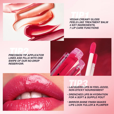 12 Colors Tinted Lip Gloss Set, 2024 Hydrating Moisturizing liquid Lipsticks Set Not Fade Waterproof Glow Oil Rich Colors Full Lips Gloss For Women Girls