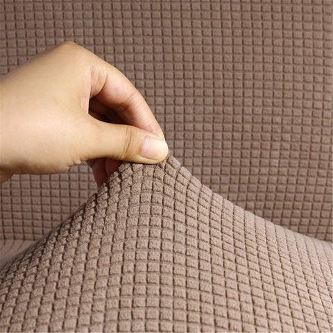 BEDSETS Water Repellent Sofa Covers 3 Seater High Stretch 1 Piece Couch Cover for Dogs Universal Sofa Slipcover Non Slip Furniture Protector Jacquard Spandex Fabric (7,3-seater 195-230cm)
