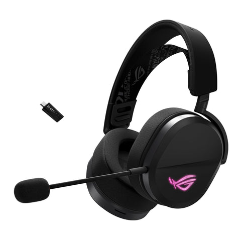 ASUS ROG Pelta Wireless RGB Gaming Headset (ROG SpeedNova, Bluetooth, 2.4GHz, USB-C, 50mm ROG Titanium Membrane Drivers, 10mm Super Broadband Boom Microphone, 309g Lightweight, Aura Sync RGB)