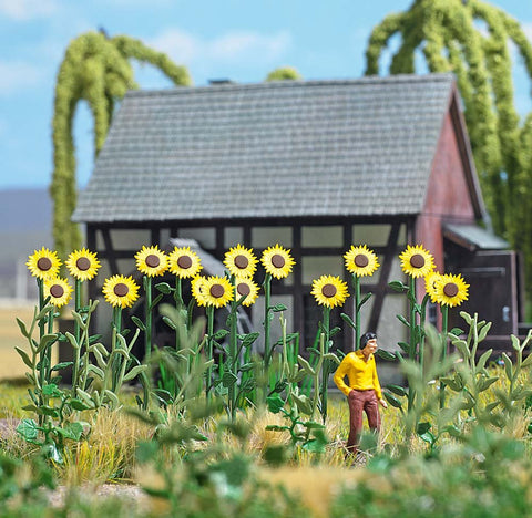 Busch 1261 Sunflower Field HO Scenery Scale Model Scenery