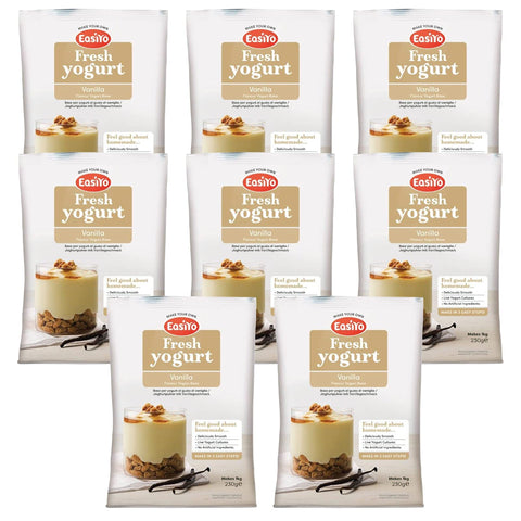 EasiYo Vanilla EasiYo Yogurt 8 Sachet Pack | Each Sachet Makes 1KG of Yogurt