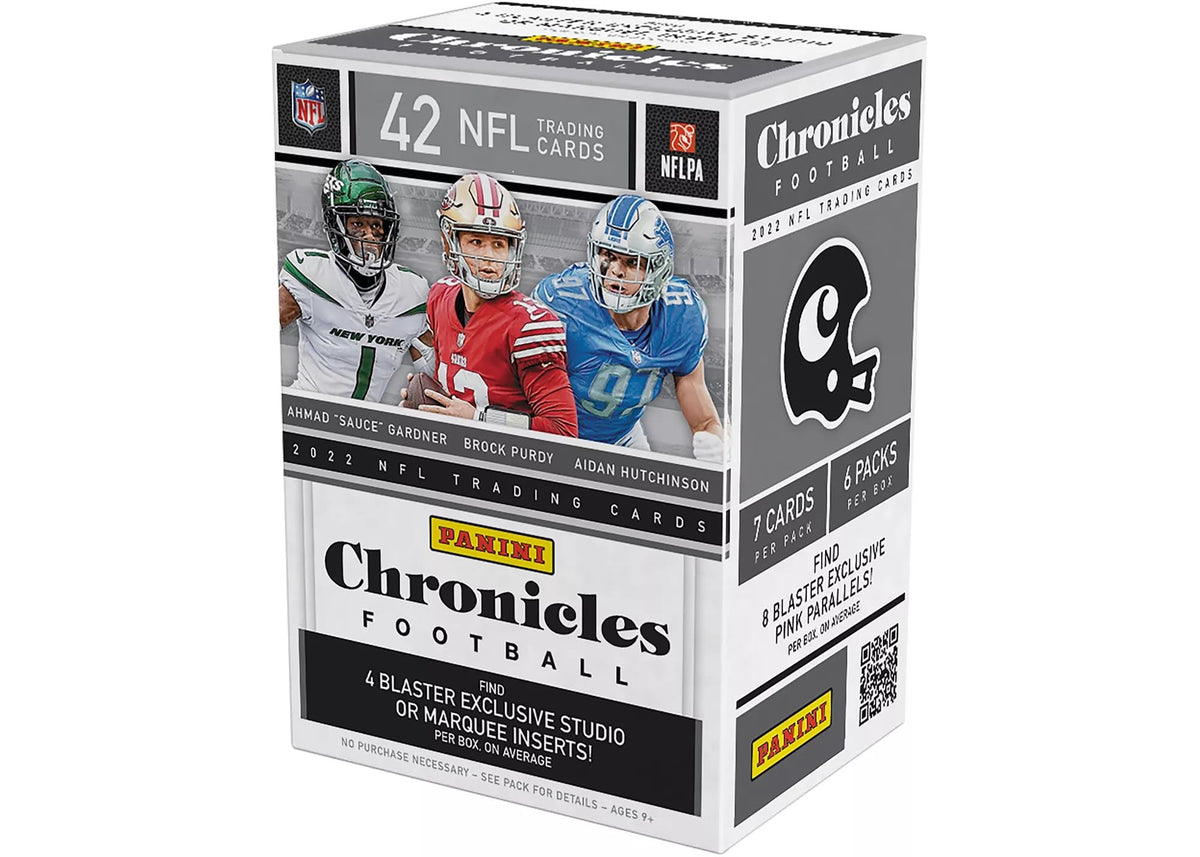 2022 Panini Chronicles NFL Football Trading Cards Blaster Box