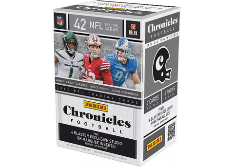 2022 Panini Chronicles NFL Football Trading Cards Blaster Box