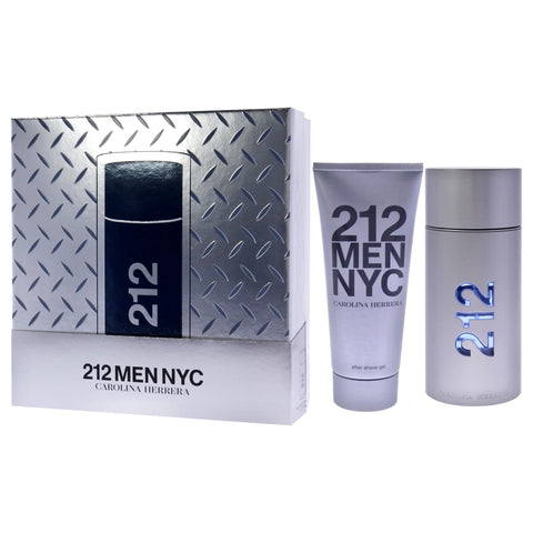 212 NYC by Carolina Herrera for Women - 2 Pc Gift Set 3.4oz EDT Spray, 3.4oz After Shave Gel