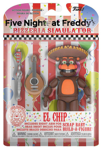 Funko Action Figure: Five Nights At Freddy's (FNAF) Pizza Sim: El Chip Collectible - FNAF Pizza Simulator - Collectible - Gift Idea - Official Merchandise - for Boys, Girls, Kids & Adults