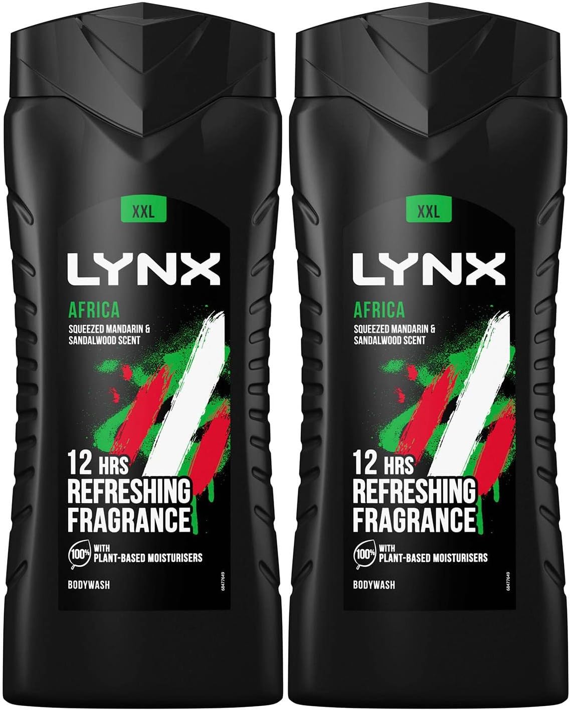 (2 PACK) Lynx AFRICA REFRESHING Shower Gel XL Extra Large x 500ml