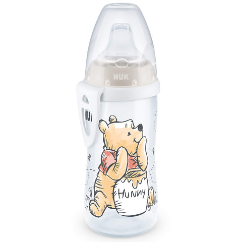 NUK Active Cup Toddler Cup | 12+ Months | Leak-Proof Soft Drinking Spout | Clip and Protective Cap | BPA-Free | 300 ml | Disney Winnie the Pooh